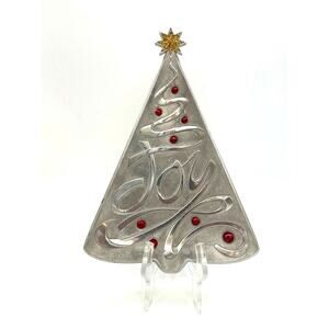 Lenox Sentiments of the Season Joy Tree Metal Tray
